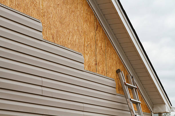 Professional Siding technician working in Saint Charles, IL